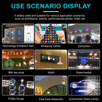 Ventilador LED con Holograma 3D de 45, 52, 60 y 65 cm, Equipo de Publicidad Interior, Proyector de Anuncios, Reproductor OEM