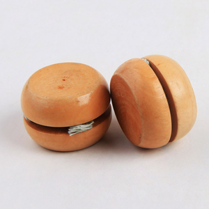 Vente directe usine – Yo-yo traditionnel en bois, mignon et durable, marque OEM, vente en gros, motif personnalisé, logo, dessin animé pour enfants, à tirer par cordon - Product Image 6