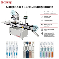 Machine d'étiquetage à bande de serrage S212 pour flacons à bande BFS, contrôle par écran tactile, matériau SUS304 pour diverses applications industrielles