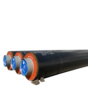 中国制造质量3PE防腐层聚氨酯泡沫蒸汽保温钢管