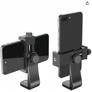 360 Rotating Phone Bracket for Tripod Screw Lock Adjustable Mobile Phone Clip Adapter for Ready to Ship Wholesale Factory - Product Image 3