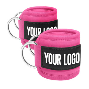 Tùy chỉnh Nylon Cáp máy Kickback Cuff tập tin đính kèm có thể điều chỉnh mắt cá chân Trọng lượng dây đai cho tập thể dục phòng tập thể dục Brace bảo vệ - Product Image 2