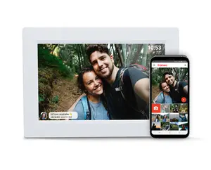Bingkai memori tampilan Digital inovatif LCD bingkai memori foto berputar nirkabel Wifi Cloud gambar Digital pemasok tampilan