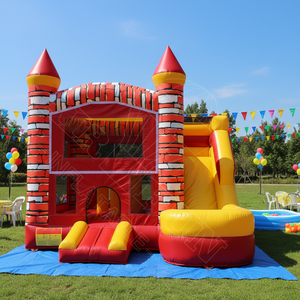 Nuevo diseño inflable Moonwalk Water Bounce House Bouncer Bouncy Castle Combo Jumping Commercial Bounce House para alquiler de fiestas - Product Image 1