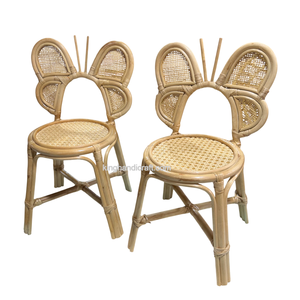 Chaise pour enfants en rotin artisanal de qualité supérieure pour événements, mariages, fêtes, chaise en osier naturel pour bébé, écologique, élégante, durable - Product Image 2