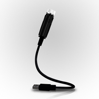Luz decorativa USB para techo de coche, luz de estrella romántica para Interior, Mini LED, láser estrellado, atmósfera de estrella