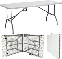 Fournisseur de la Chine Tables pliantes blanches Tables pliantes rectangulaires en plastique de jardin de 6 pieds pour les événements