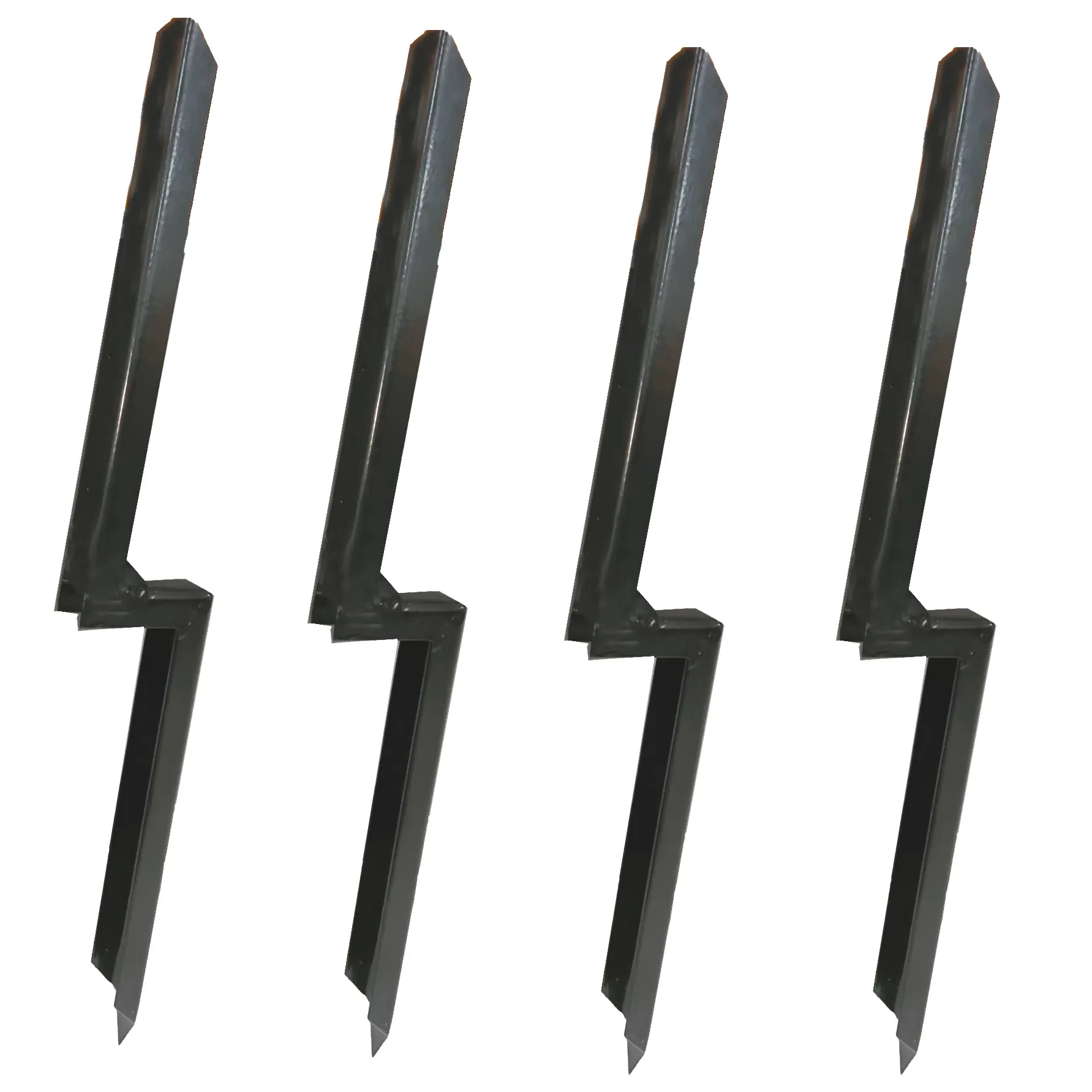 Heavy Duty Fence Post Spike,Fence Post Repair Stake,Ground Spike for Repair Tilted Wood Fence Post
