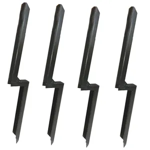Heavy Duty Fence Post Spike,Fence Post Repair Stake,Ground Spike for Repair Tilted Wood Fence Post