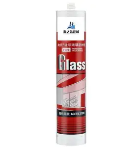 metal sealant Factory Direct Heat Resistant High Temperture Silicone Fire Resistant Sealant With Adhesive Nozzle