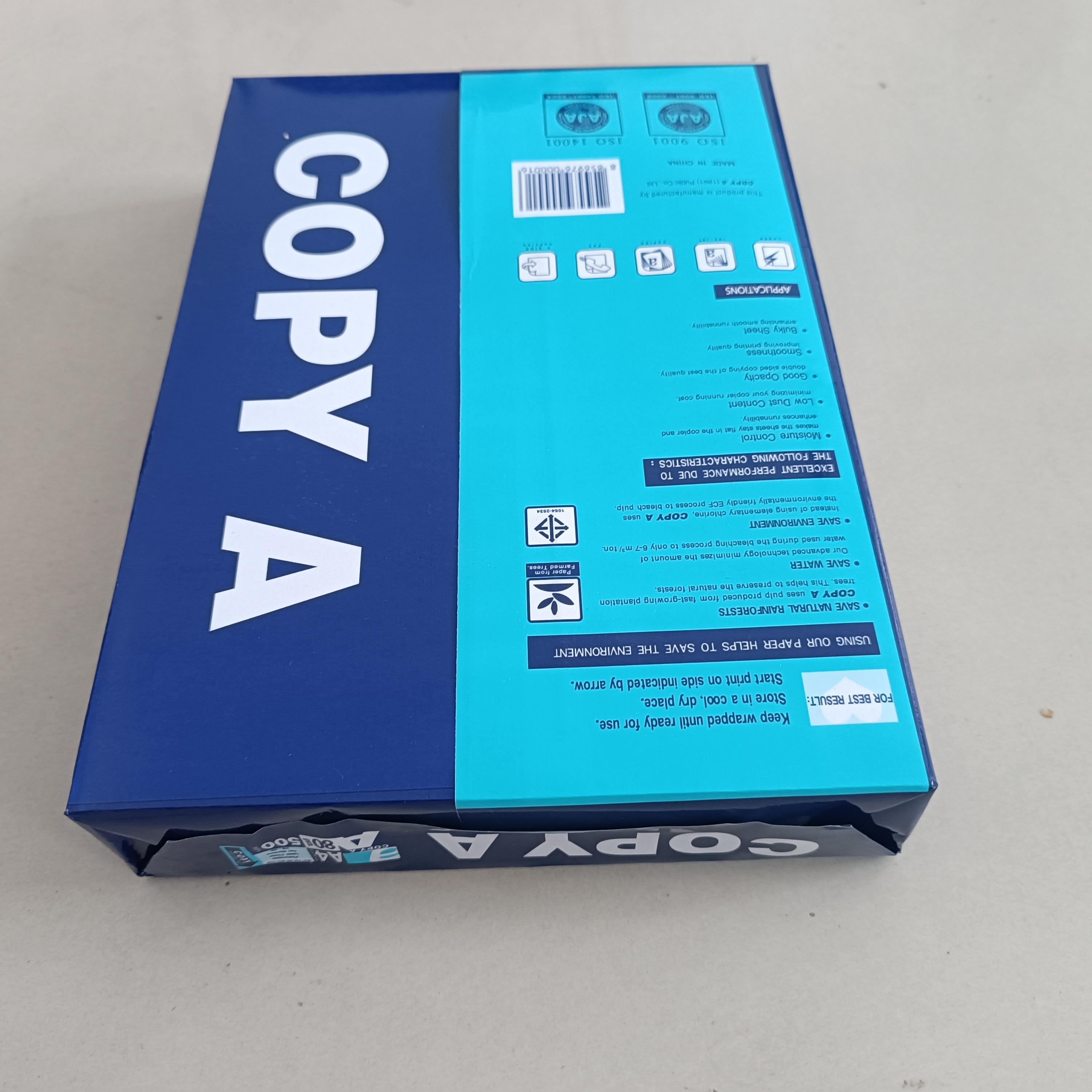 A4 Copy Paper 100% Virgin Wood Pulp 80gsm Grade a Quality for Printers Wholesale Bulk Supplier Factory Export OEM