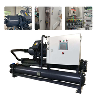 Système de refroidissement industriel 120HP, refroidisseur à vis à eau, solution de refroidissement centralisée pour usage manufacturier