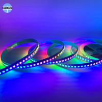 Bande LED intelligente RGBIC DMX, étanche, multicolore numérique, avec contrôleur, LED RVB 5050 adressables individuelles 12V WS2815