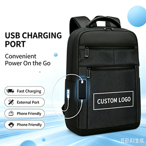 Mochila Ligera Impermeable para Portátil con Carga USB, Bolsa de Viaje para Computadora con Logotipo Personalizado, Venta al por Mayor para Oficina y Desplazamientos Diarios - Product Image 4