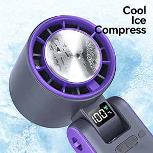 New <b>handheld</b> folding cooling USB <b>fan</b> rechargeable suitable for student dormitories brushless motor - Product Image 1