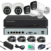 4K 4CH Menschenerkennungs-POE-NVR-Kit 8MP 5MP Smart Hybrid Light Zwei-Wege-Audio Wasserdichtes POE-Netzwerk-IP-Kamerasystem