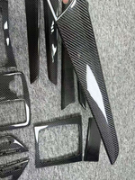 Kit de garnitures intérieures en fibre de carbone parfaitement adapté pour Mercedes Benz W204 C63 AMG Classe C 2008-2014, accessoires intérieurs de remplacement