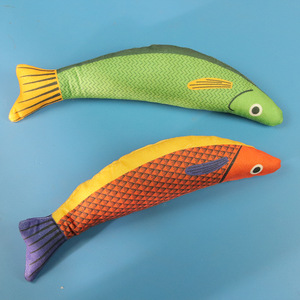Juguete de peluche con forma de pez para gatos, con hierba gatera, juguete masticable para aliviar el aburrimiento, juguete interactivo para gatos - Product Image 4