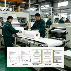 กระดาษชำระแบบนุ่มเป็นมิตรกับสิ่งแวดล้อม OEM 5 4 3 2 ชั้น กระดาษทิชชูจากไม้ไผ่ ม้วนกระดาษชำระ - Product Image 4