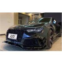 Pour AUD I avec lampe A7 11-14 mise à niveau 16-18 RS7 pare-chocs Spoiler Grille Auto Body Kit pièces de voiture accessoires de voiture assemblage