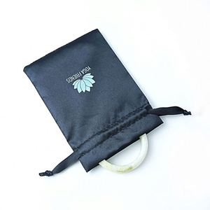 Sacs en tissu satiné en gros avec cordon de serrage, pochettes en velours pour bijoux, sacs cadeaux, pochettes anti-poussière - Product Image 2