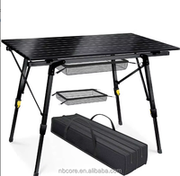 Table de billard d'extérieur moderne, légère, portable, pliable, avec structure en aluminium, imperméable et design réglable en hauteur