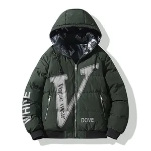 Doppelseitige Daunenjacken warme Großhandel Jackette für Herren kältebeständige Herren Winterjacke Herren Mode individuelle Kleidung