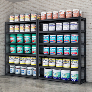 Étagères légères de stockage à 5 couches magasin universel ange supports en acier atelier industriel et entrepôt magasin présentoir - Product Image 5