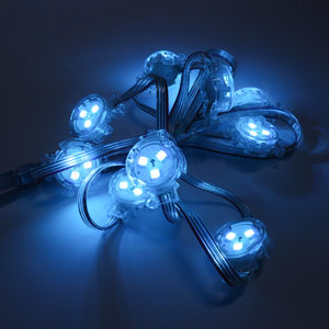 RGB 12V 5050チップLEDピクセル、直径40mmの点光源、広告装飾、クリスマスストリングライト、屋外ドットライト - Product Image 5