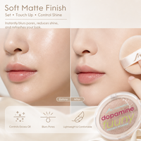 Polvo Compacto Profesional Redondo Exclusivo, Control de Grasa, Fijador de Maquillaje, Marca Privada OEM