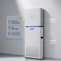 Système de stockage d'énergie résidentiel tout-en-un BESS 21 kWh, système solaire hors réseau avec batterie de secours LiFePO4 11 kW, certifié CE