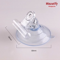 Clips de rideaux minimalistes modernes, accessoires pour réfrigérateur, supports à ventouse en verre transparent robustes sous vide 38 mm
