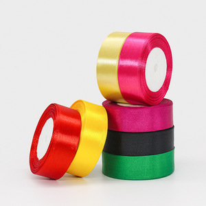 FangZhi Satin Ribbon 2.5cm Wide 10m Long Solid Color Wedding Gift Wrapping Ribbon - Product Image 2