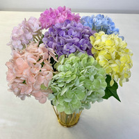 Fleurs artificielles YL pour la décoration de la maison et de mariage, toucher réel, colle douce, 72 pièces, hydrangeas artificiels, fleurs simulées