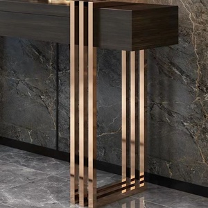 Grand tiroir <span class=keywords><strong>industriel</strong></span> en <span class=keywords><strong>bois</strong></span> et en <span class=keywords><strong>métal</strong></span>, style européen, avec partition simple, couleur or rose, table de <span class=keywords><strong>console</strong></span> de luxe pour <span class=keywords><strong>maison</strong></span>, nouveauté 2020 - Product Image 2