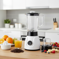 1500ml Heavy Duty Draagbare Sapcentrifuge Blender met 4 Roestvrijstalen Messen, Hoge Vermogen Smoothies Maker & IJsvergruizer, Lekvrije Mixer