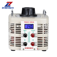 Régulateur de tension numérique variable monophasé ZX TDGC2-2KVA 3KVA SVC AC 0-250VAC Sortie réglable