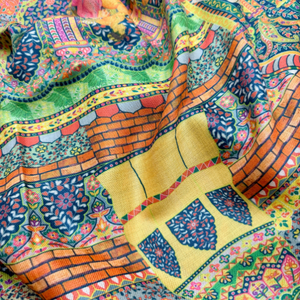 Écharpes et châles imprimés numériquement, élégants et légers, pour femmes, châles de mode personnalisés, qualité d'exportation, vente en gros OEM - Product Image 2