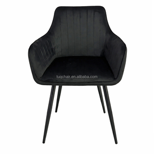 Chaises de jardin au design nordique populaire, vente chaude, coussin <span class=keywords><strong>en</strong></span> velours confortable, chaises de salle à manger pour hôtel, restaurant, café, salle à manger - Product Image 2