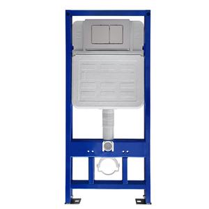زر دفق مرحاض مخفي Ts-Mf-Bp04 من الفولاذ المقاوم للصدأ المطلي بالكروم، صديق للبيئة بتصميم عصري، لون رمادي بندقي 3873 - Product Image 6