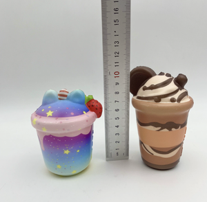 Jouet anti-stress en mousse PU à rebond lent, simulation de tasse de thé au lait, avec logo personnalisé, pour cadeau promotionnel - Product Image 4
