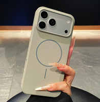 Étui de téléphone magnétique avec texture grain de litchi pour iPhone 18ProMAX 17, 16, 15, 14, 13, 12, 11, Pro Plus, étui de téléphone anti-chute