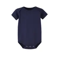 קיץ תינוק בני ובנות סרבלי יילוד תינוק מוצק צבע קצר שרוול סרוג Romper פעוטות ילדים בגדים