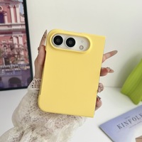Coque de téléphone en silicone de couleur unie pour iPhone Duo Fold, ultra fine, antichoc, protection intégrale