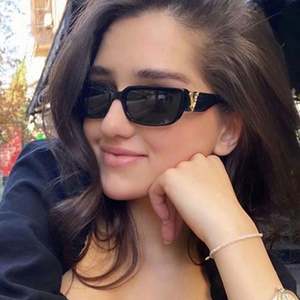 Gafas de Sol Rectangulares con Marco Pequeño, Colores Dulces Vintage de Lujo, Protección UV400, con Logotipo Personalizado, Nuevas Llegadas, para Mujer - Product Image 2