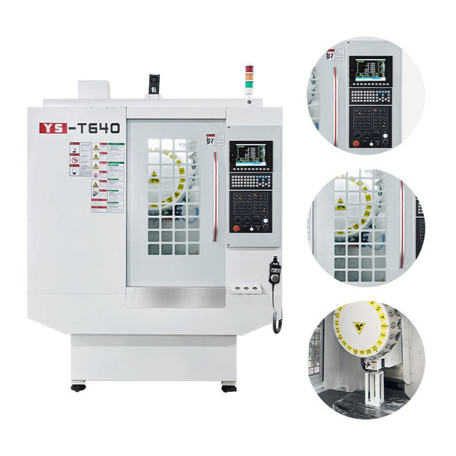 T-640 5.5kw Mini CNC Vmc 650 Machining Center Service  220V Milling Boring Drilling and Tapping Center Machine for Metal