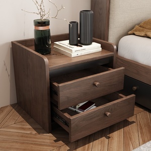 Stile classico Piccolo Armadietto di Immagazzinaggio <span class=keywords><strong>Cassetti</strong></span> Bianco Camera Da Letto Mobili Moderni Letto In Legno di Notte Del Basamento - Product Image 5