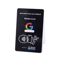 Tarjeta NFC Personalizada para Reseñas de Google, Acceso Rápido a la URL, 13.56MHz, Etiqueta Inteligente RFID de PVC con Código QR para Seguimiento en Redes Sociales y Comentarios