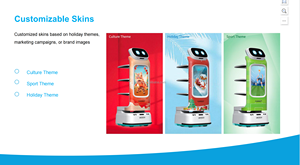 Robot dịch vụ giao đồ ăn tiên tiến với trí thông minh ai tự động để sử dụng thương mại trong văn phòng khách sạn nhà hàng và hơn thế nữa - Product Image 6