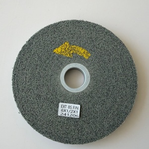 Rueda de desbarbado y acabado EXL 8S FINE - 6x1/<span class=keywords><strong>2x1</strong></span> pulgadas, mineral de carburo de silicio para pulido de titanio y acero inoxidable - Product Image 3
